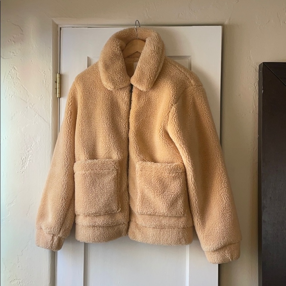 Faux Shearling Coat with pockets